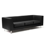 Divano in pelle nera Corfù-3