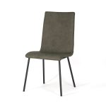 Sedia imbottita per soggiorno Cayman - rivestimento in eco pelle