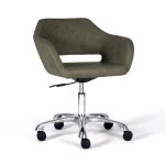 Sedia da ufficio girevole imbottita Manu-04 - rivestimento ecopelle