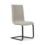 Sedia imbottita cantilever per soggiorno Cayman - rivestimento in tessuto